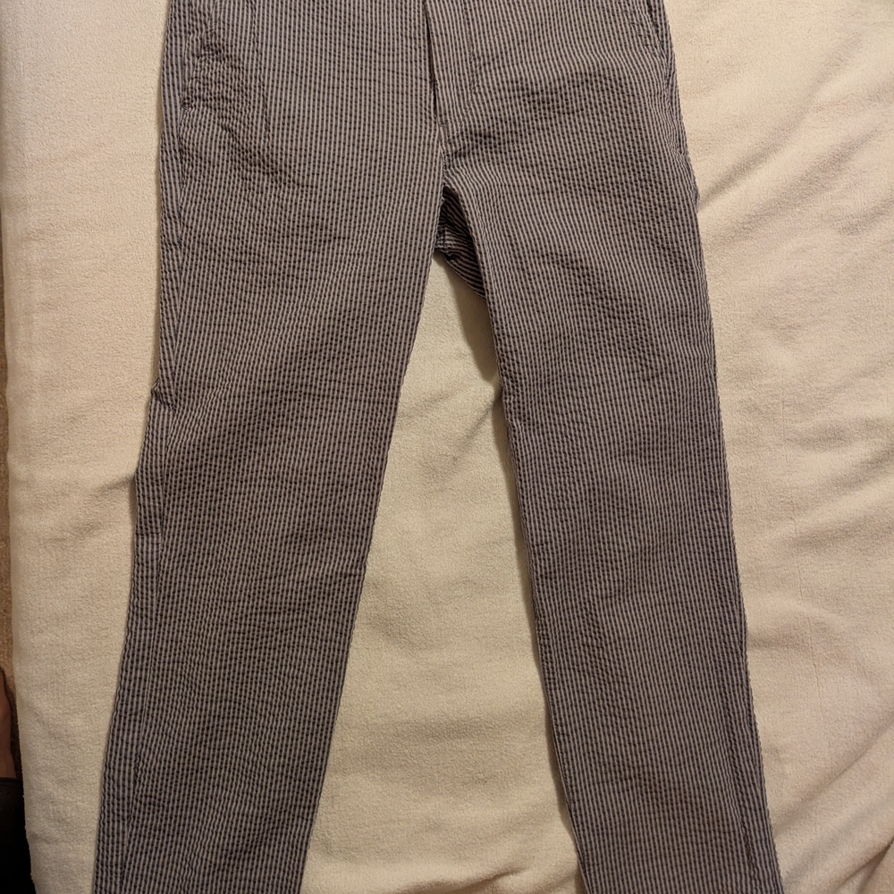 Men's Striped Gray Pants